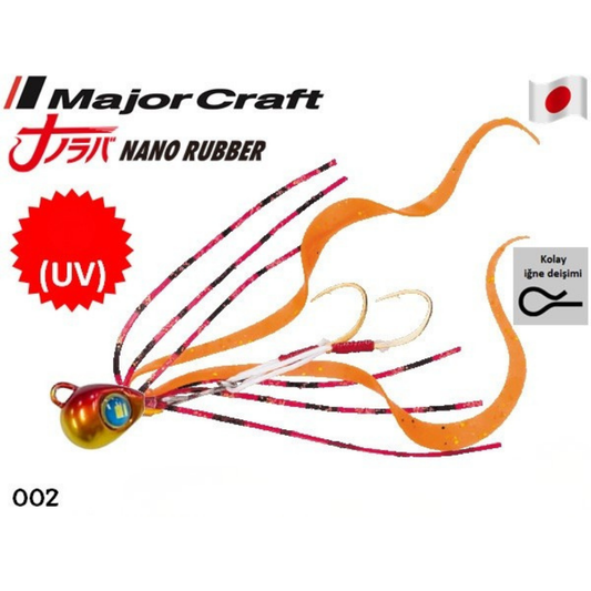 Major Craft Nano Rubber 3gr. 002 Keimura Red Gold Lrf Tai