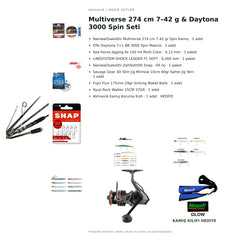AVmaniA Multiverse 274 cm 7–42 g & Daytona 3000 Spin Seti — kamış koruma kılıfı hediyeli
