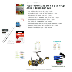 Fujin TheOne 186 cm 4–5 g ve RYUJI ARES X 1000S LRF Seti — kamış koruma kılıfı hediyeli