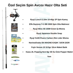 Özel Seçim Spin Avcısı Hazır Olta Seti