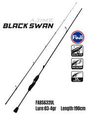 Fujin Ajime Black Swan 190cm 03-4gr Aji LRF Olta Kamışı