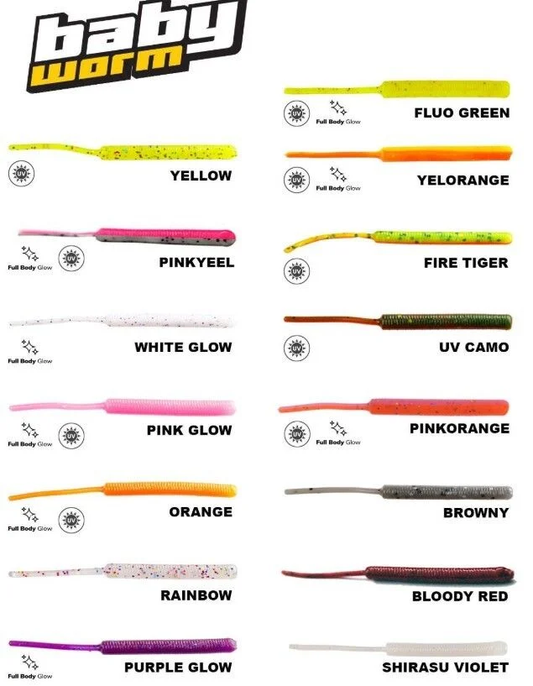 Fujin Baby Worm 5.2 cm Floating LRF Silikon Yem