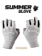 Fujin Pro Angler S24 Summer Gloves Grey Eldiven