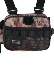 Fujin Tactical Vest Brown Camo Balıkçı Çantası