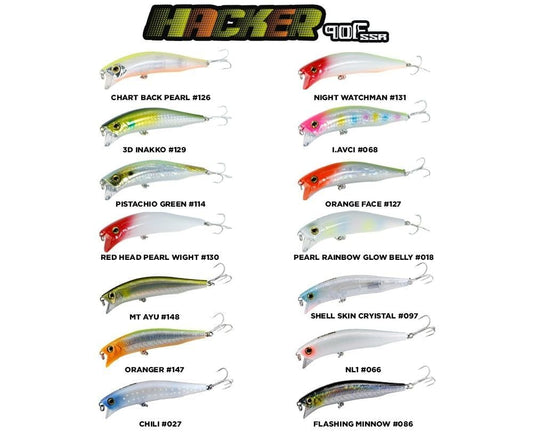 Fujin Hacker 90mm 13.7gr SSR Floating Maket Balık