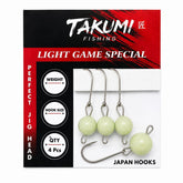 TAKUMI JİGHEAD LRF MAFSALLI GLOW 4 LÜ PAKET