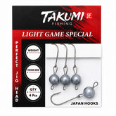 TAKUMI JİGHEAD LRF MAFSALLI NİCKEL 4 LÜ PAKET