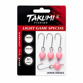 TAKUMI JİGHEAD LRF MAFSALLI PİNK GLOW 4 LÜ PAKET