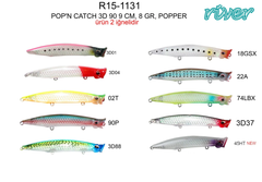 River Pop'n Catch 3D 90 9cm 8Gr Popper Maket Yem