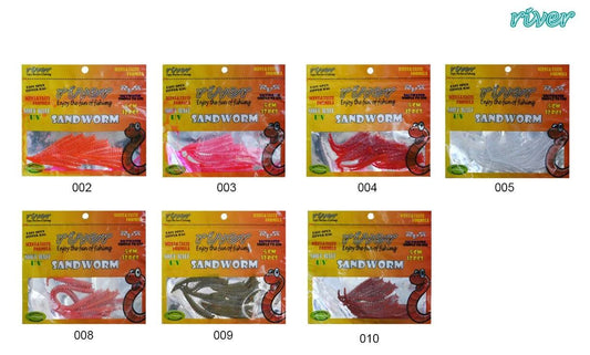 River Sandworm 5 CM Lrf Silikon Yem (12 Adet)