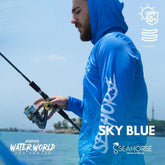 Sea Horse W.W Pro Angler Uv T-Shrt Sky B. XLarge