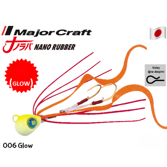 Major Craft Nano Rubber 5gr. 006 Glow Lrf Tai
