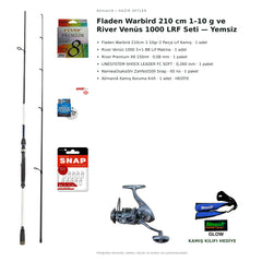 Fladen Warbird 210 cm 1–10 g ve River Venüs 1000 LRF Seti — Yemsiz — kamış koruma kılıfı hediyeli