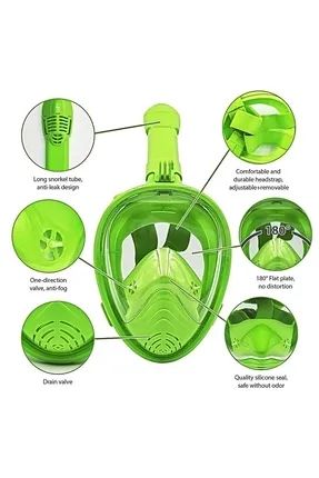 Bermuda 7260 Full Maske Büyük Boy Dalış Maskesi