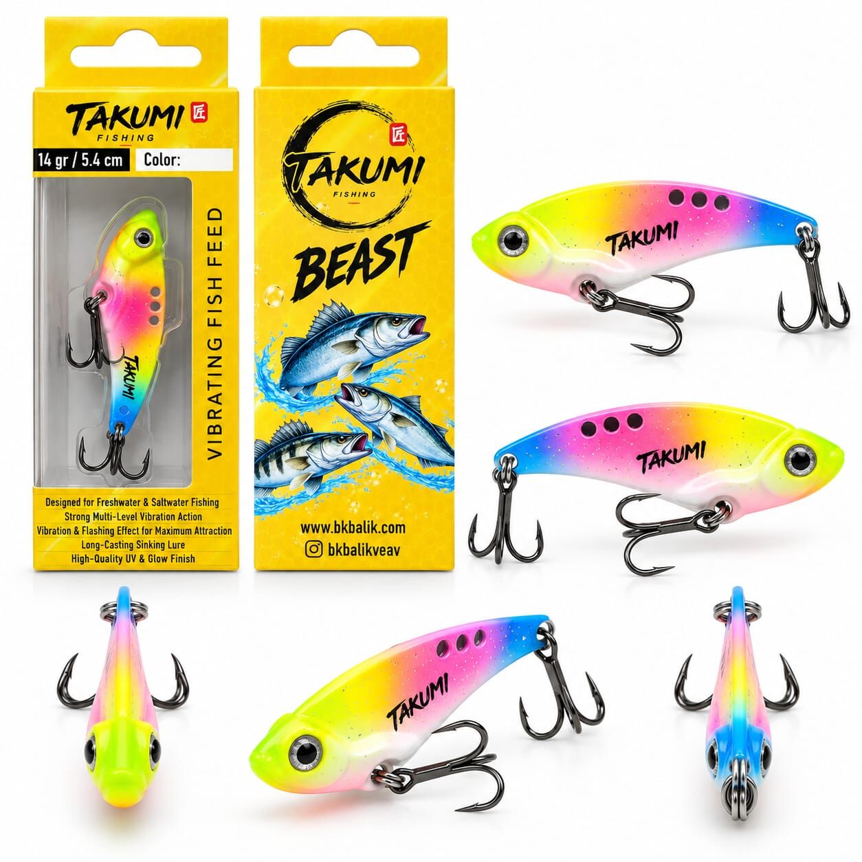 TAKUMİ BEAST 4.4 CM 8 GR VİBRASYON  SUNİ YEM