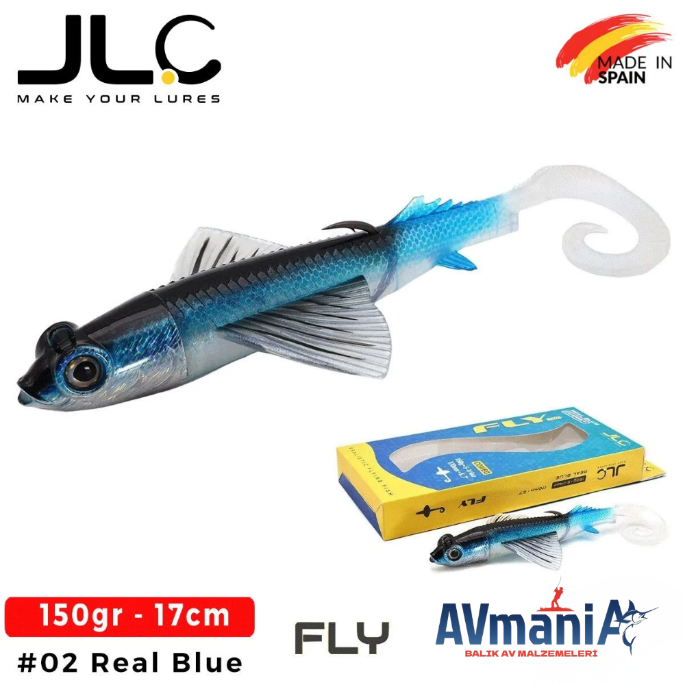 JLC Fly 150gr. #2 Real Blue Silikon Yem