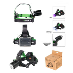 Ryuji 150 Lümen Beyaz + UV Kafa Lambası Pilli