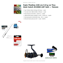 Fujin TheOne 228 cm 5–8 g ve Tica Zest Catch ZC2000 LRF Seti — Yemsiz — kamış koruma kılıfı hediyeli