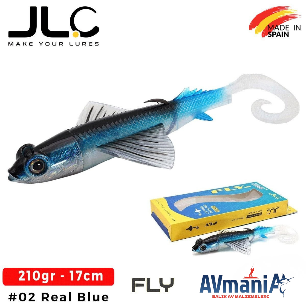 JLC Fly 210gr. #2 Real Blue Silikon Yem