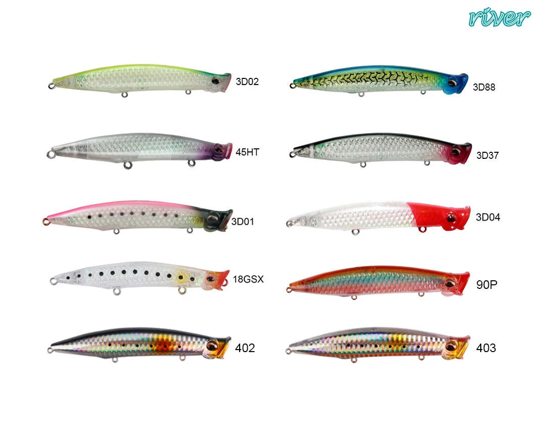 River Pop'n Catch 3D 125 12.5Cm 19G Popper Maket Balık