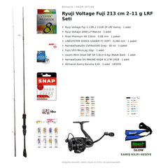 AVmaniA Ryuji Voltage Fuji 213 cm 2–11 g LRF Seti — kamış koruma kılıfı hediyeli