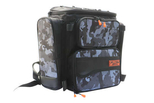 Fujin Black Camo Back Pack - Balıkçı Sırt Çantası