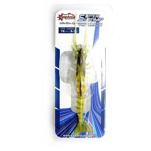 Captain 3049 Magic Shrimp 3D Silikon Karides 76mm 5.5gr Suni Yem