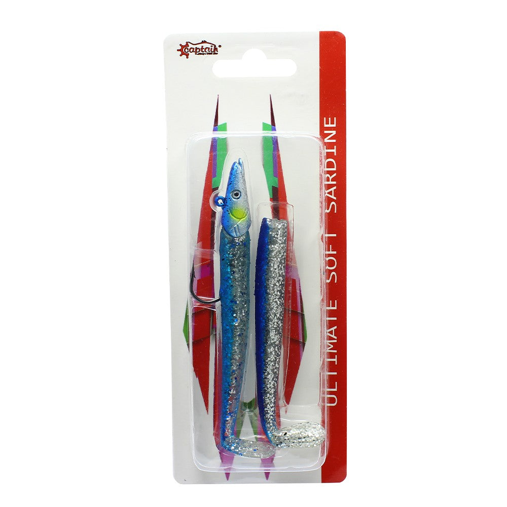 Captain Ultimate Sardine 12cm 21gr Levrek ve Barakuda Silikonu 2'li