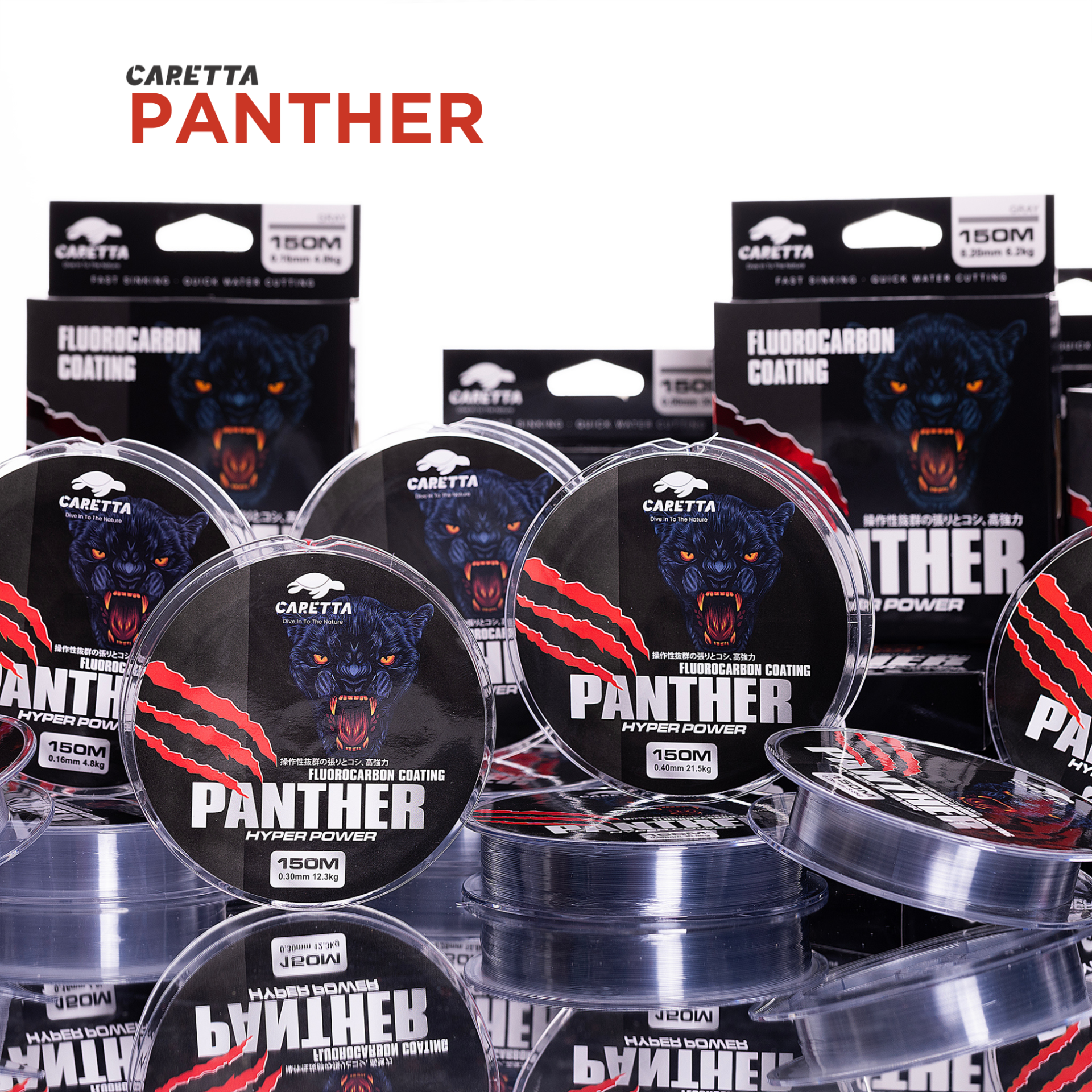 CARETTA PANTHER 150 MT FLUOROCARBON KAPLAMA MİSİNA