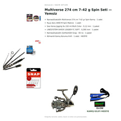 AVmaniA Multiverse 274 cm 7–42 g Spin Seti — Yemsiz — kamış koruma kılıfı hediyeli