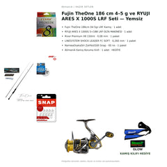Fujin TheOne 186 cm 4–5 g ve RYUJI ARES X 1000S LRF Seti — Yemsiz — kamış koruma kılıfı hediyeli
