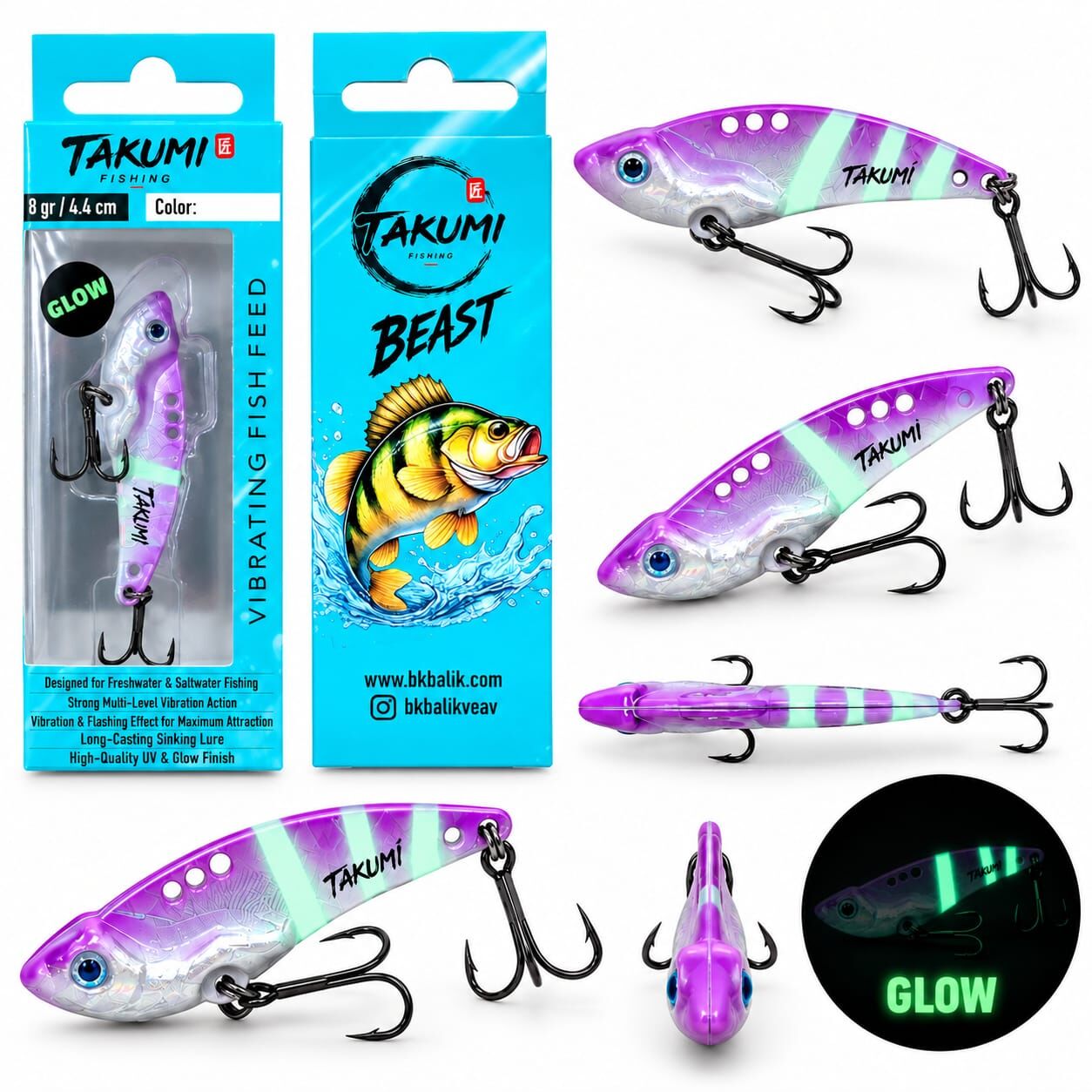 TAKUMİ BEAST 4.4 CM 8 GR VİBRASYON  SUNİ YEM