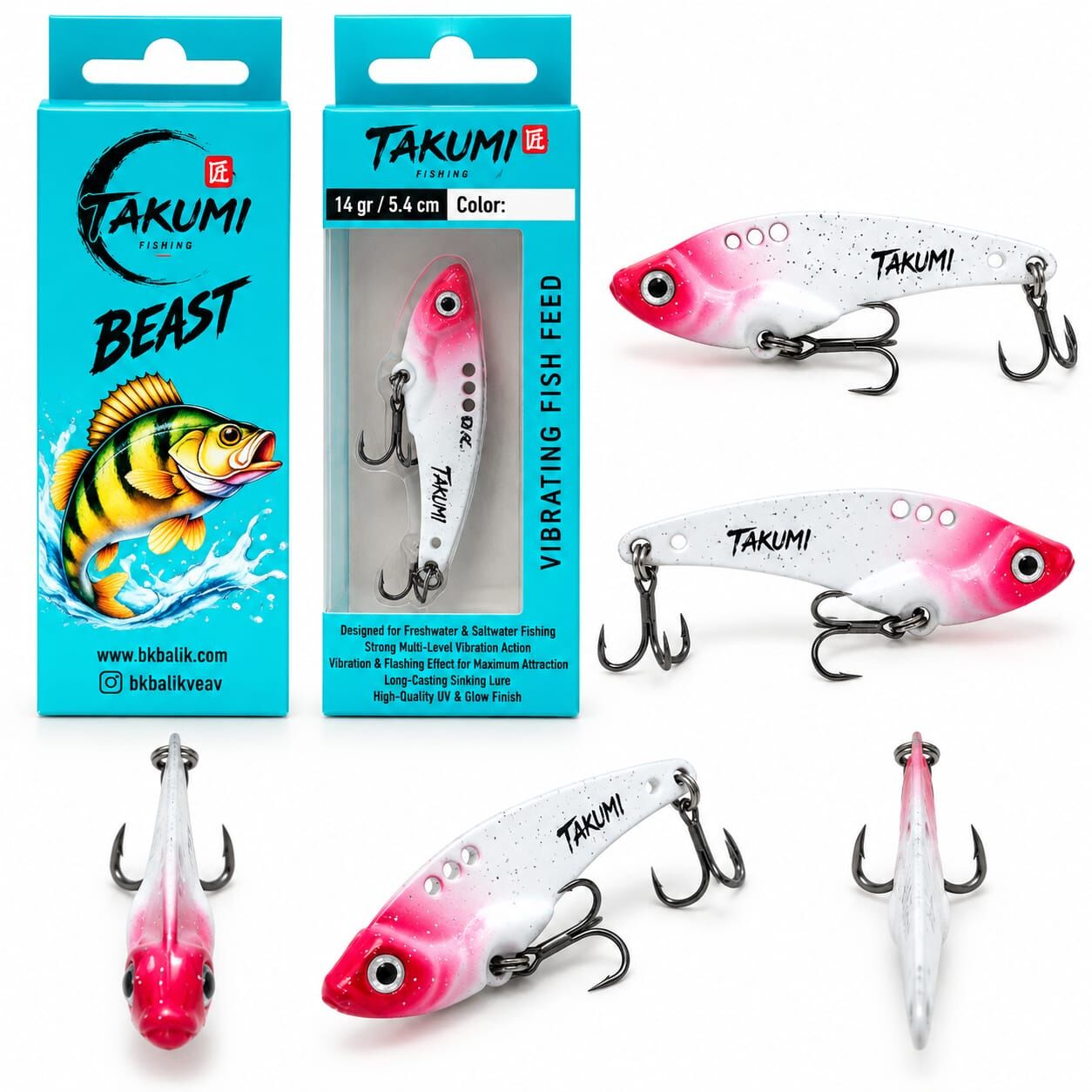 TAKUMİ BEAST 4.4 CM 8 GR VİBRASYON  SUNİ YEM