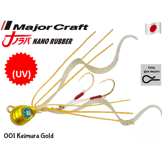 Major Craft Nano Rubber 5gr. 001 Keimura Gold Lrf Tai