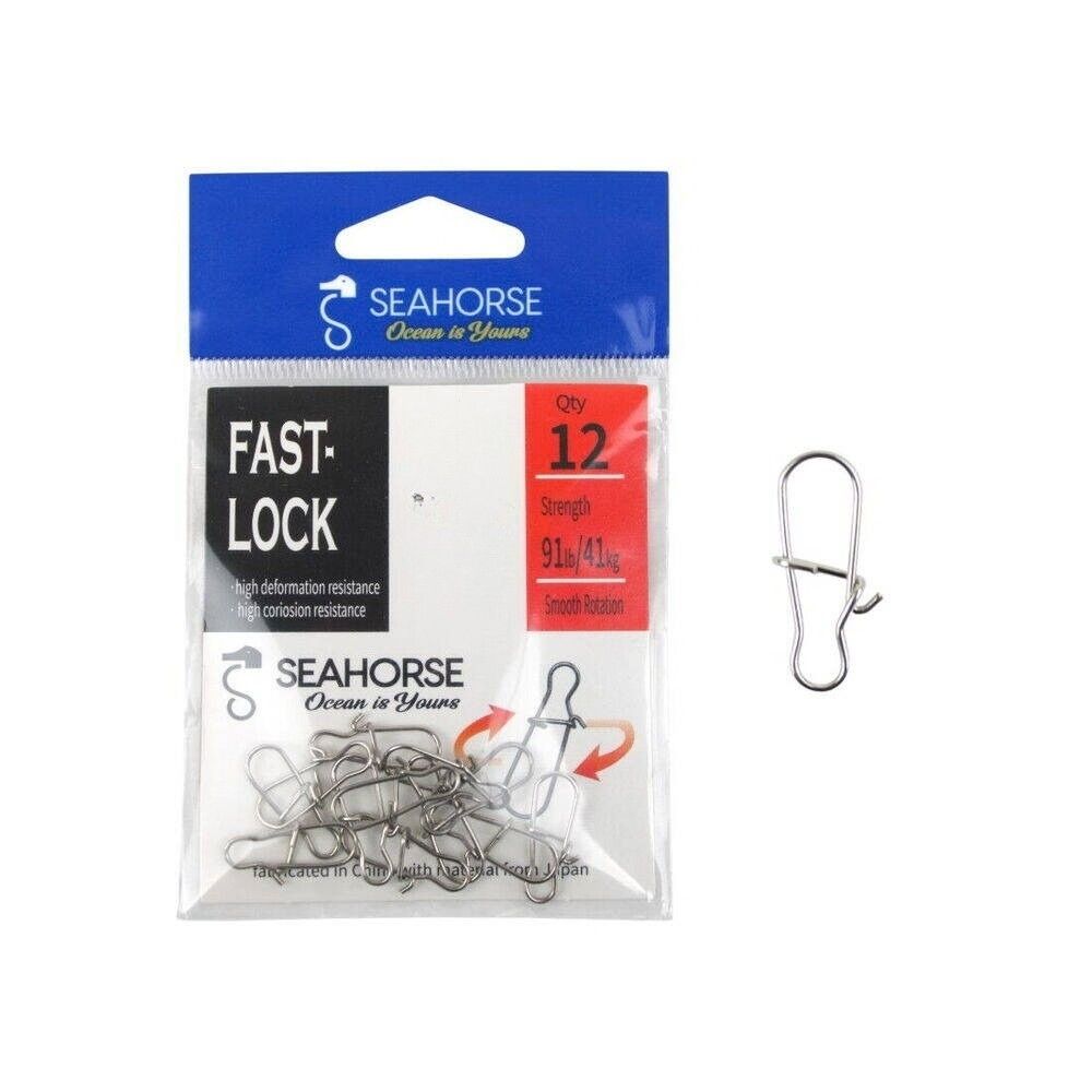Sea Horse Fast Lock Snap Nickel Klips