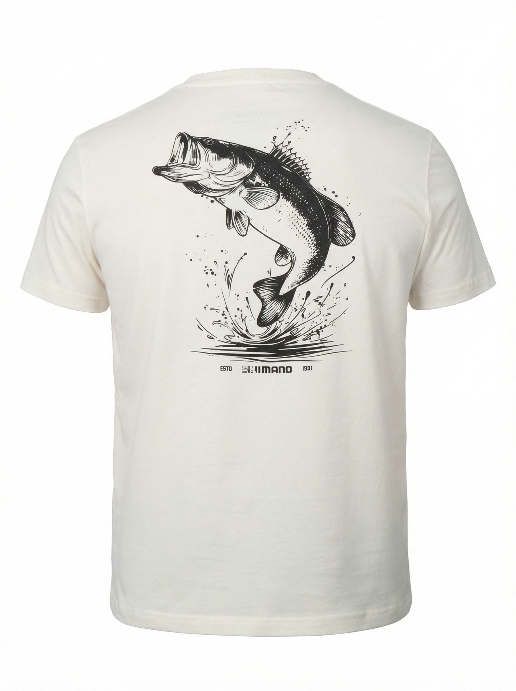 Shimano Seabass Levrek T-Shirt Ekru