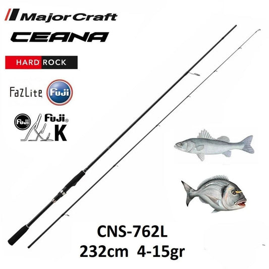 Major Craft Ceana CNS-762L 232cm 4-15g Mebaru Lrf Olta Kamışı