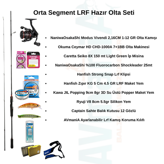 Orta Segment LRF Hazır Olta Seti