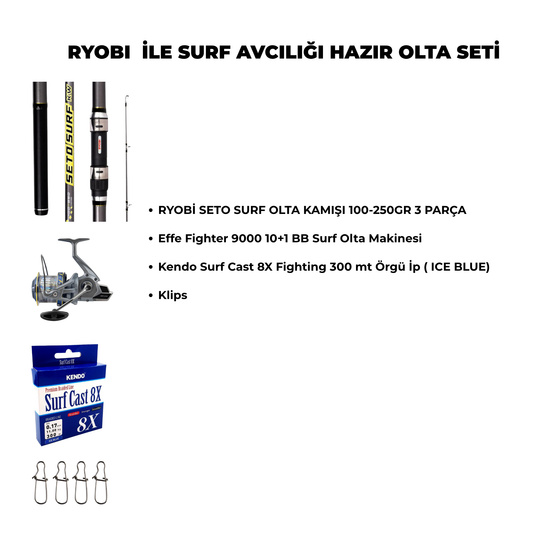 RYOBI ile Surf Avcılığı Hazır Olta Seti