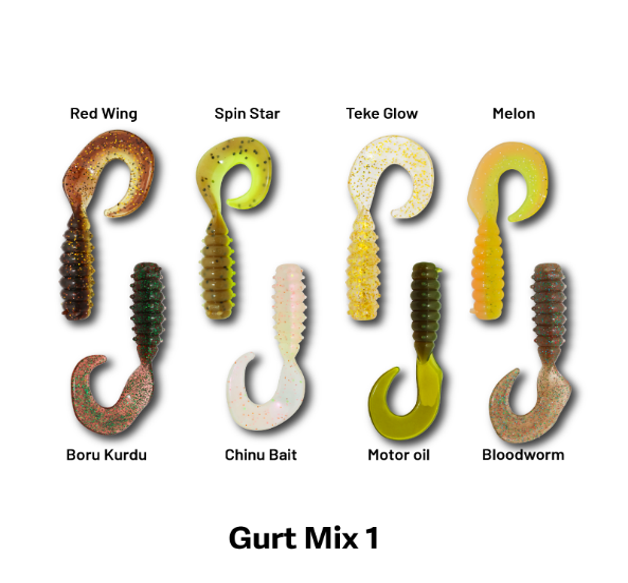 Hanfish Gurt 6cm Lrf Silikon Yem Mix Paket