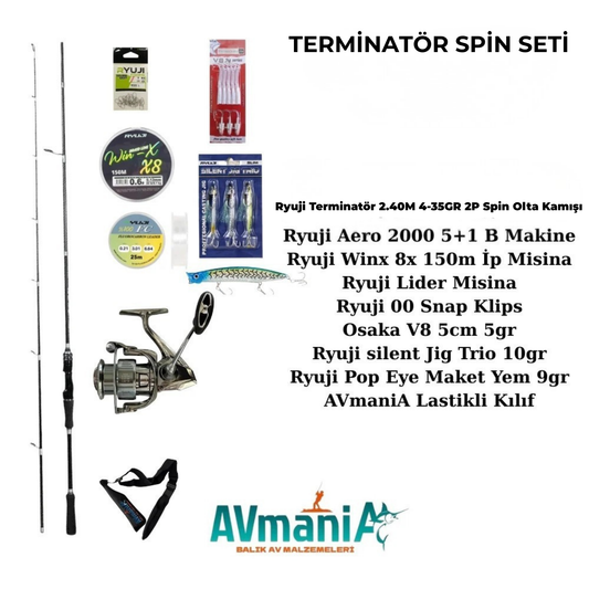 Ryuji İle Terminatör Spin Seti