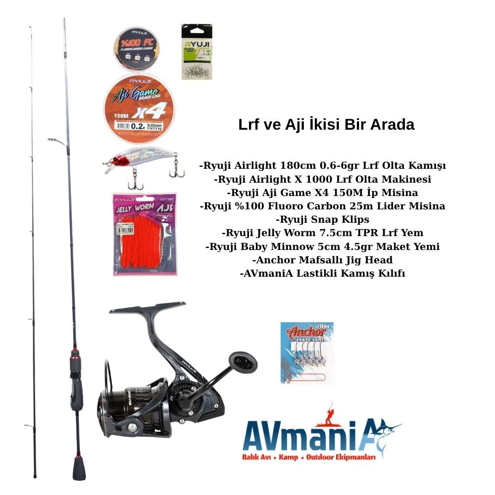 Lrf ve Aji İkisi Bir Arada 180cm 0.6-6gr (Hediyeli)