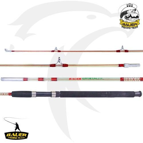 BAUER CRYSTAL 240CM İKİ PARÇA DOLGU ŞEFFAF OLTA KAMIŞI