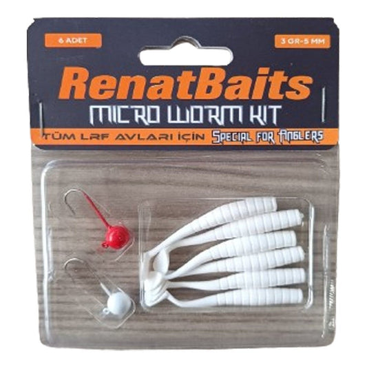 Renat Baits Levrek Silikonu 3gr 5mm Beyaz