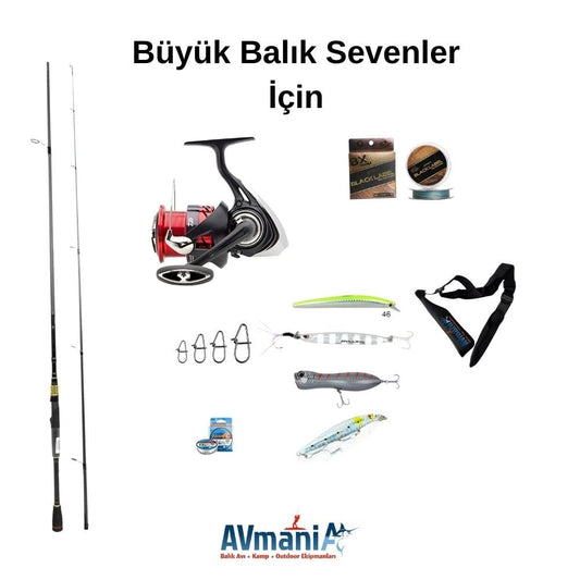 Büyük Balık Peşinde Koşanlara Özel Olta Seti (Kutu Hediyeli)