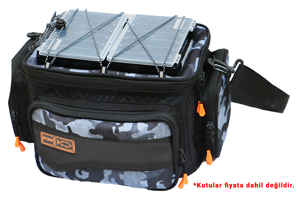 Fujin Black Camo Helper Bag - Balıkçı Çantası