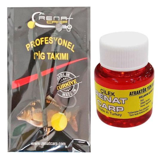 Renat Carp Atraktör ve Tek Rig Set Çilek