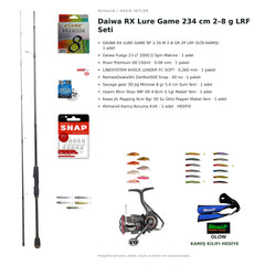 AVmaniA Daiwa RX Lure Game 234 cm 2–8 g LRF Seti — kamış koruma kılıfı hediyeli