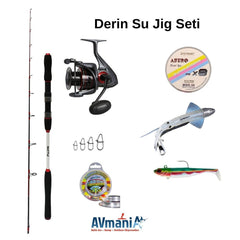 Derin Su Jig - Silikon ve Canlı Yem Avı İçin Olta Seti
