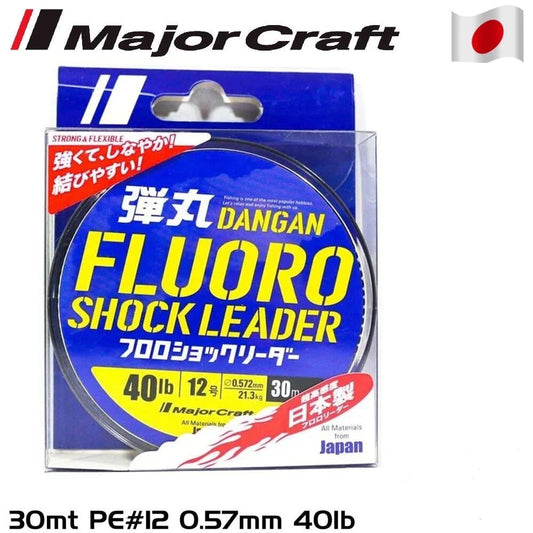 MC Dangan Fluoro Shock Leader DFL-12/0.57mm./40Lb/20kg/30mt.